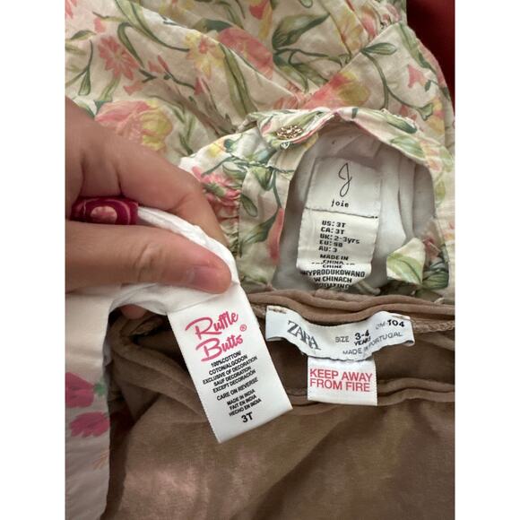 Toddler Girls bundle dresses 3T ruffle butts mudpie Gap Zara and more 6 items - Picture 7 of 7